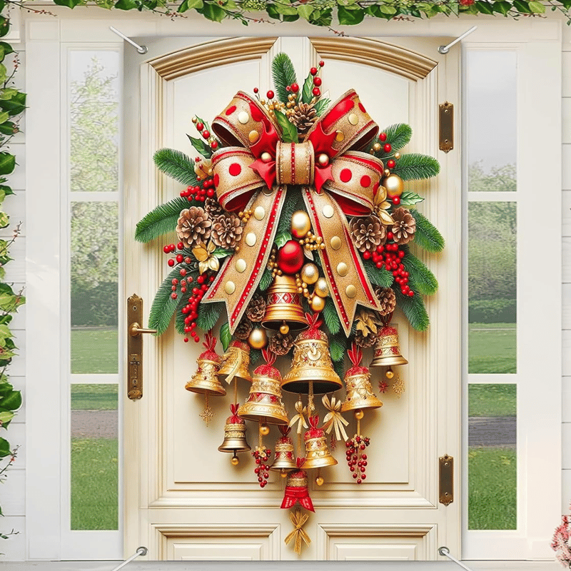 Christmas Bell Door Curtain