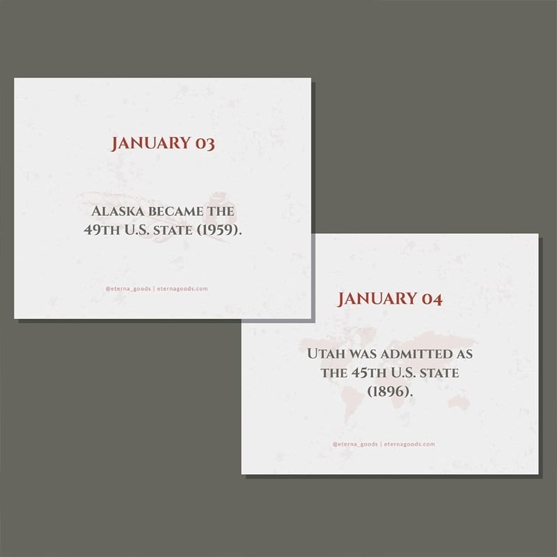 Today in History Perpetual Calendar