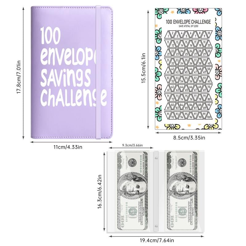 100 Days Money Saving Challenge Budget Storage Book