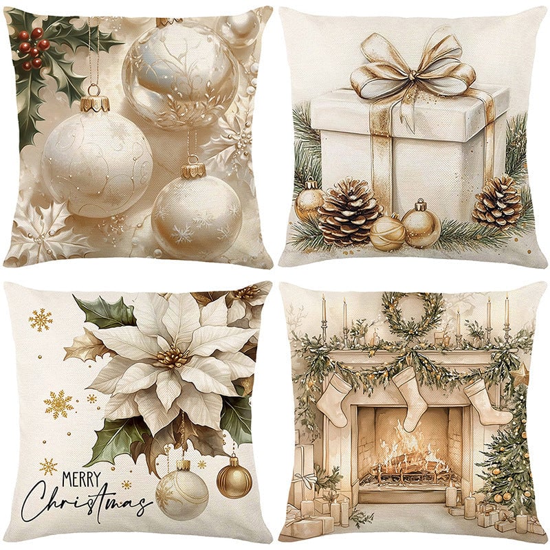 American Christmas Decorative Pillow Covers