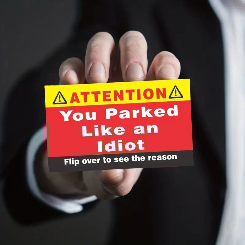 You Parked Like An Idiot Parking Cards