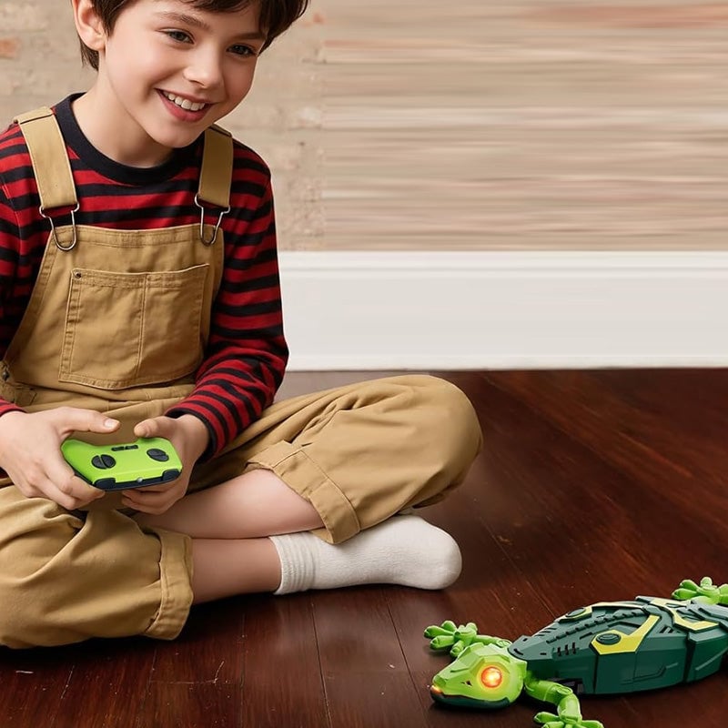 Electric Lizard Toy with LED Glowing Eyes
