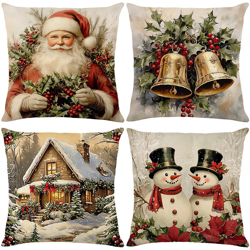 American Christmas Decorative Pillow Covers