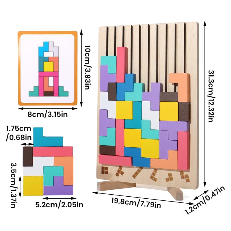 Wooden Stacking Puzzle Set