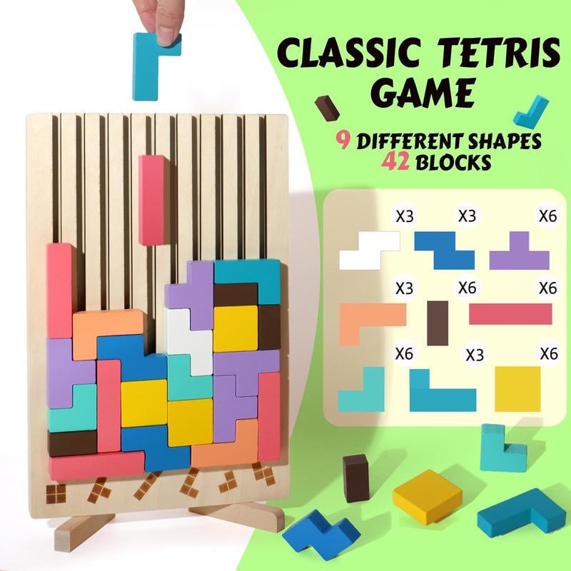 Wooden Stacking Puzzle Set