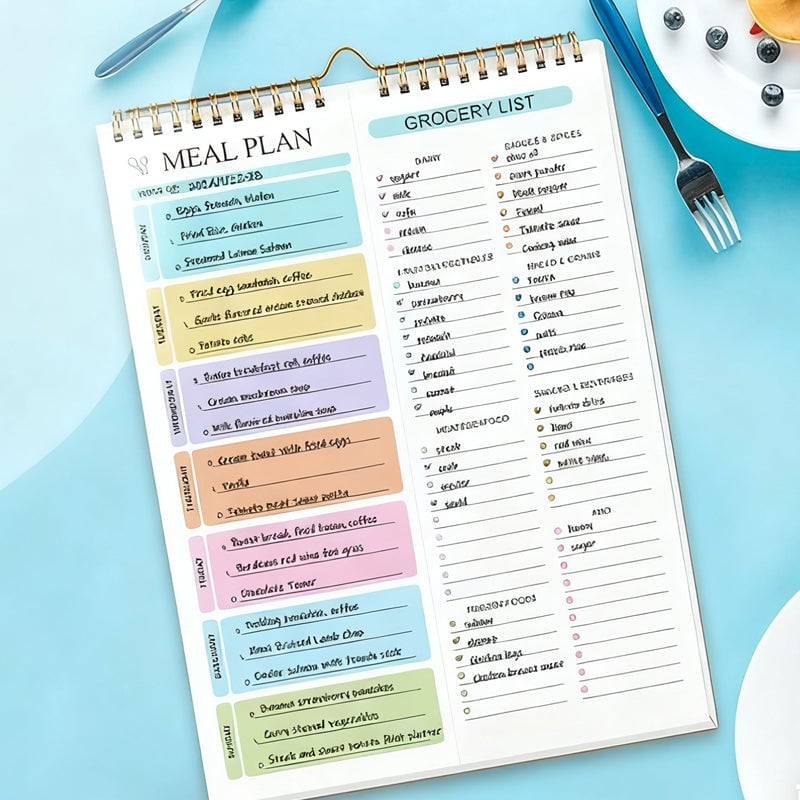 Weekly Meal Planner Notebook