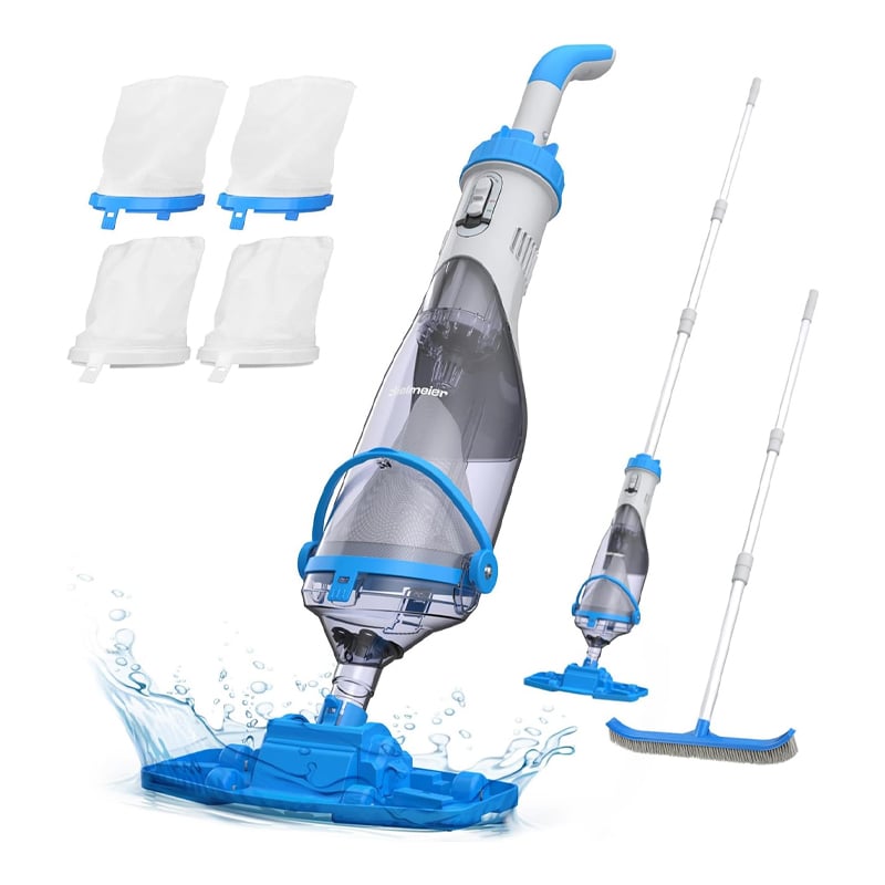 3-in-1 Cordless Rechargeable Powerful Motor Swimming Pool Vacuum Cleaner