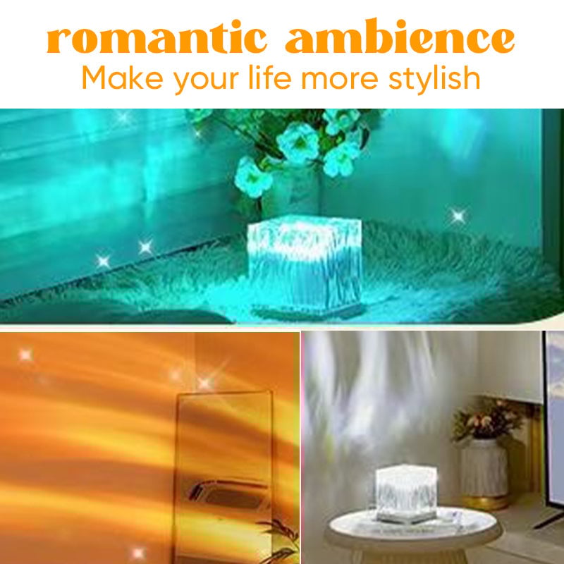 Flame Northern Lights Rotating Mood Light