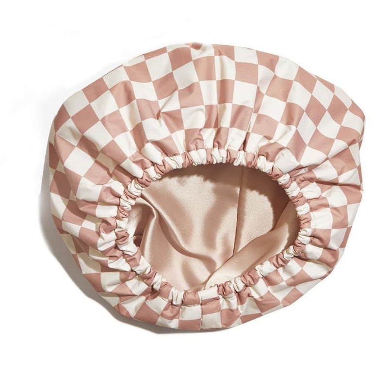 Sakerplus® Satin Lined Luxury Shower Cap