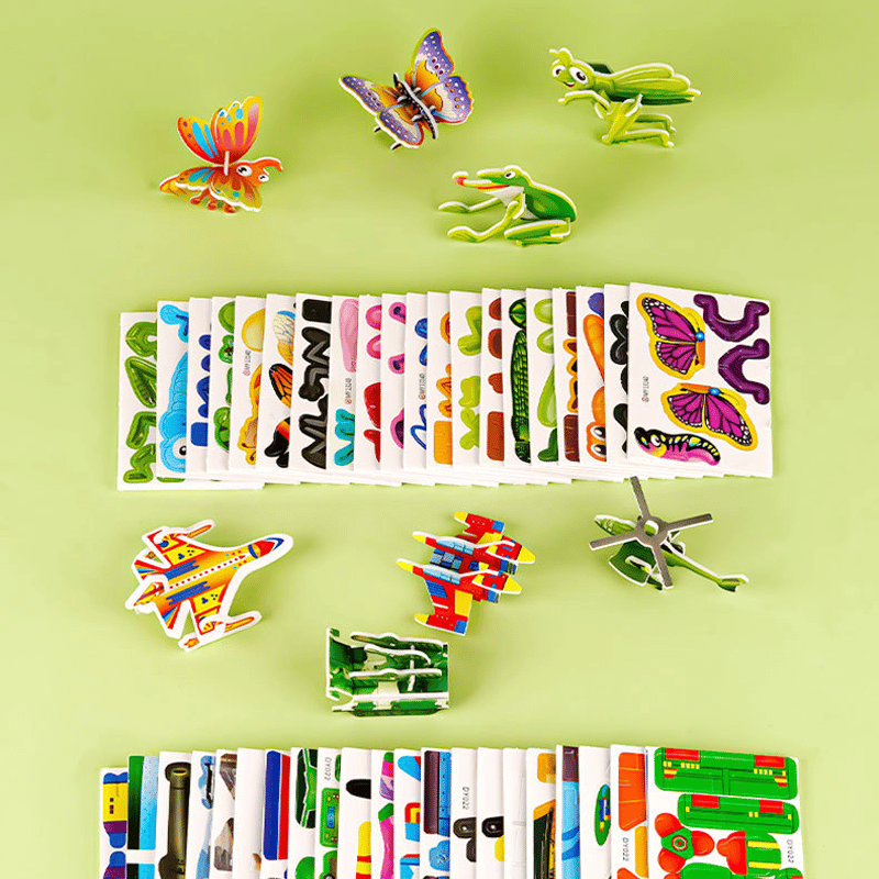 DIY 3D Creative Insect Paper Jigsaw Puzzle