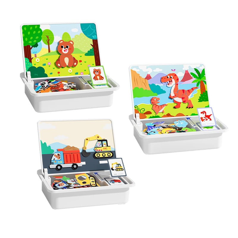 Magnetic Puzzle Learning Building Block Toys