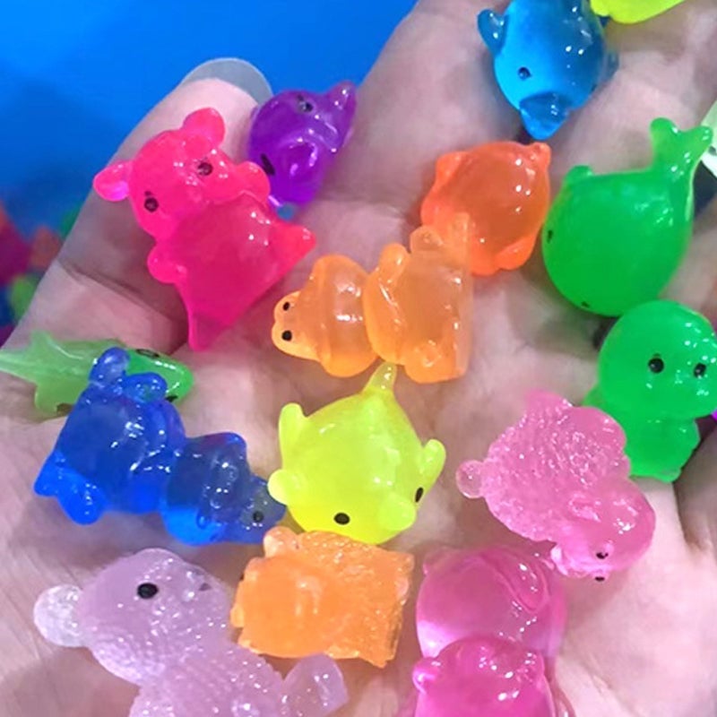 Mini Glow-In-The-Dark Animal Figurines Blind Bags