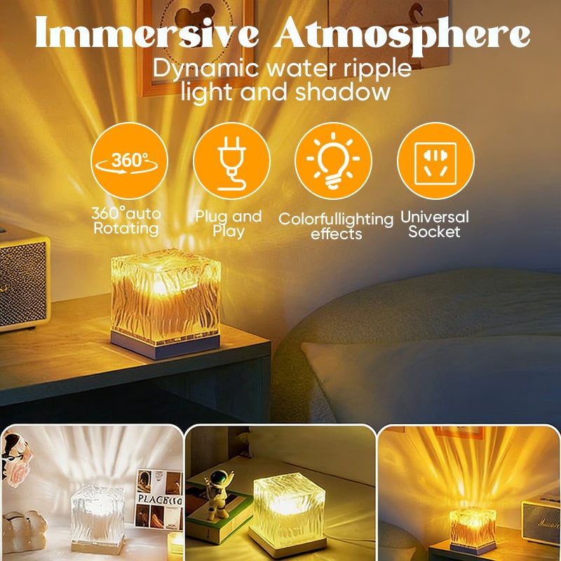 Flame Northern Lights Rotating Mood Light