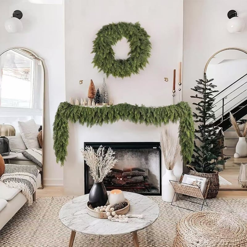 Sakerplus Artificial Plant Christmas Rattan