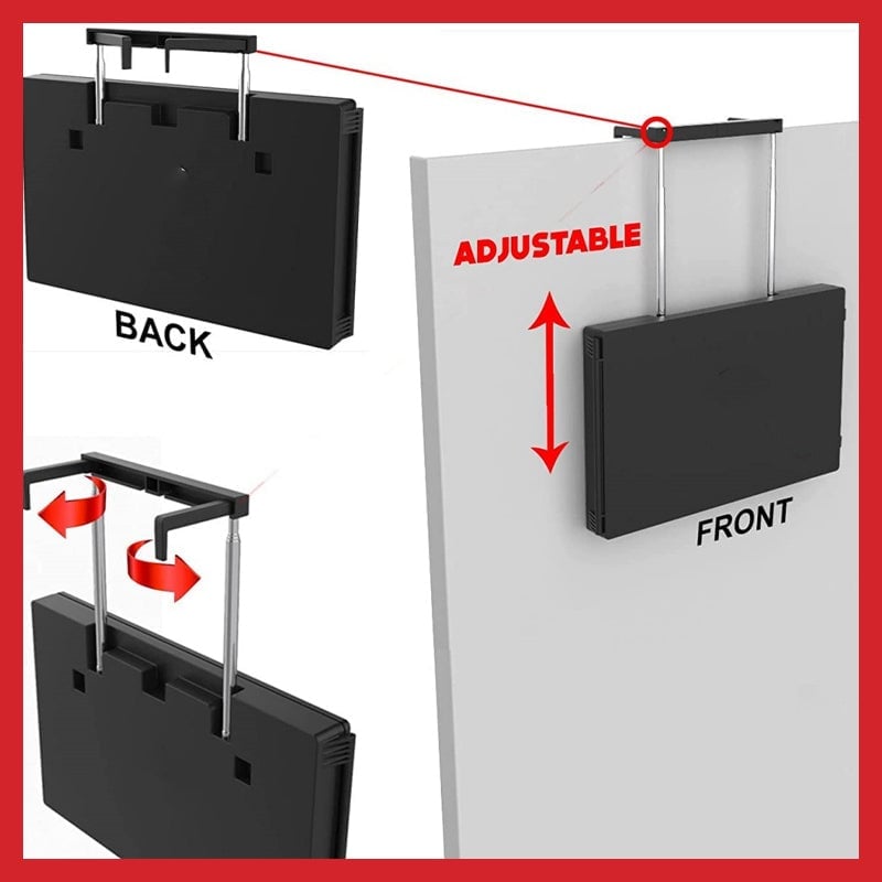 Expandable Tri-Fold Hanging Mirror