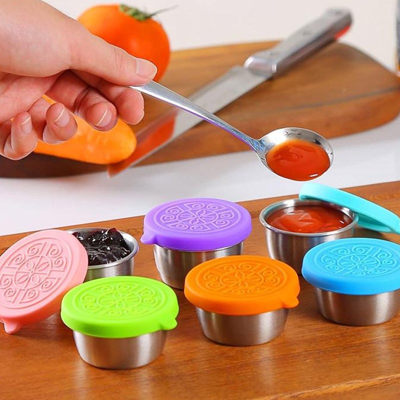Stainless Steel Containers With Leakproof Silicone Lids