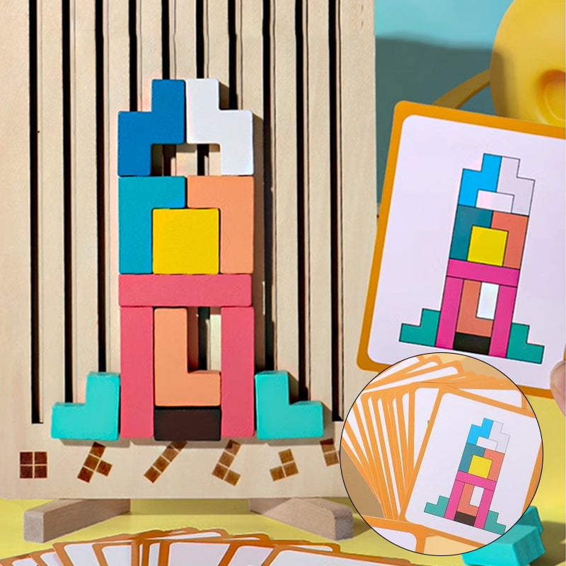 Wooden Stacking Puzzle Set