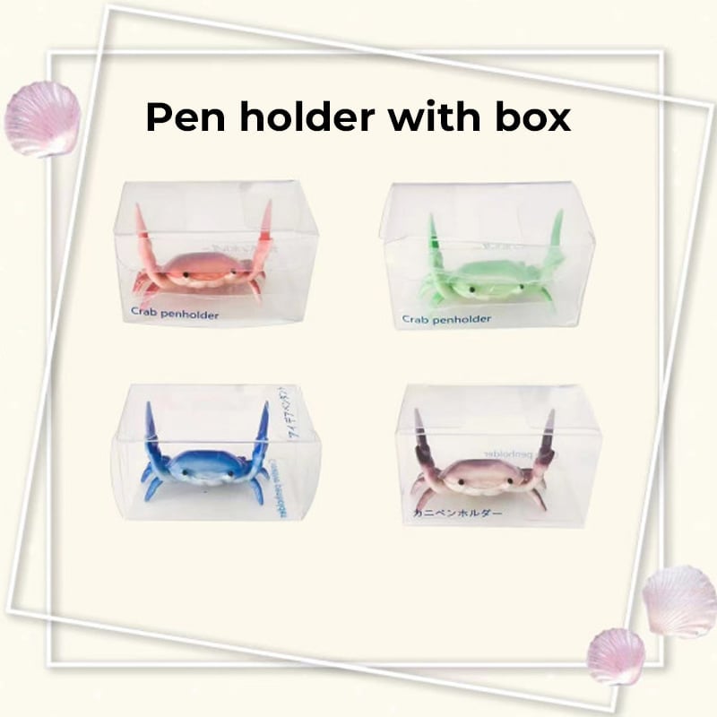 🦀 Crab Weightlifting Pen Holder