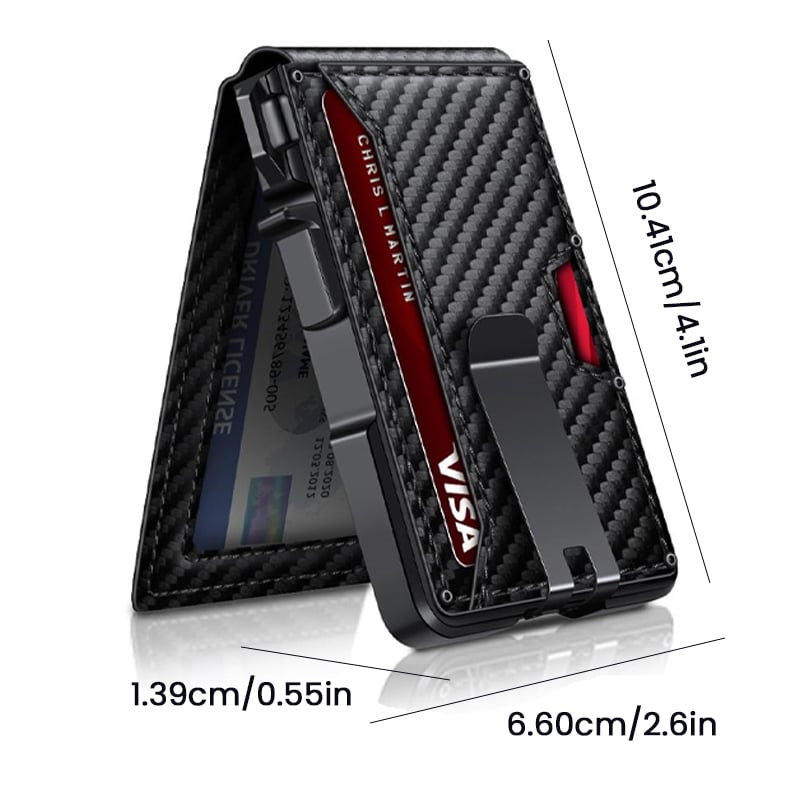 Anti-theft aluminum alloy card holder