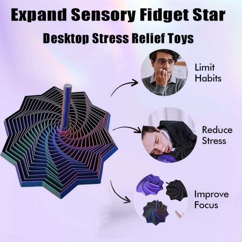 3D Printed Handheld Star Sensory Fidget Toy