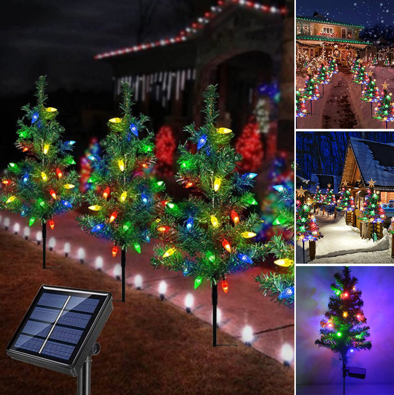 Solar Christmas Stake Lights – Outdoor Garden & Lawn Decoration Lights
