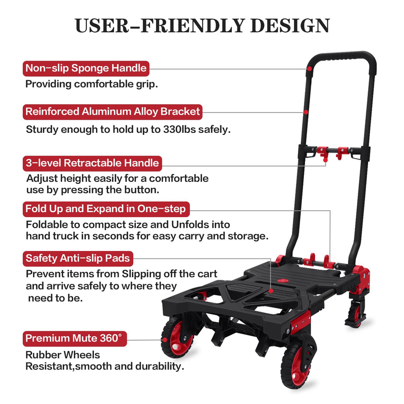 Sakerplus Lightweight Folding Hand Truck