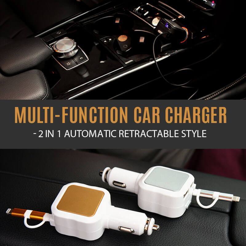 Button recall- 2 in 1 Automatic Retractable Style Charger