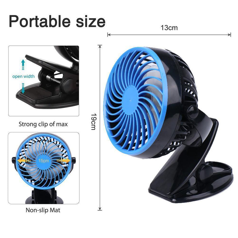 360° Portable, Rechargeable, Lithium Lon Fan