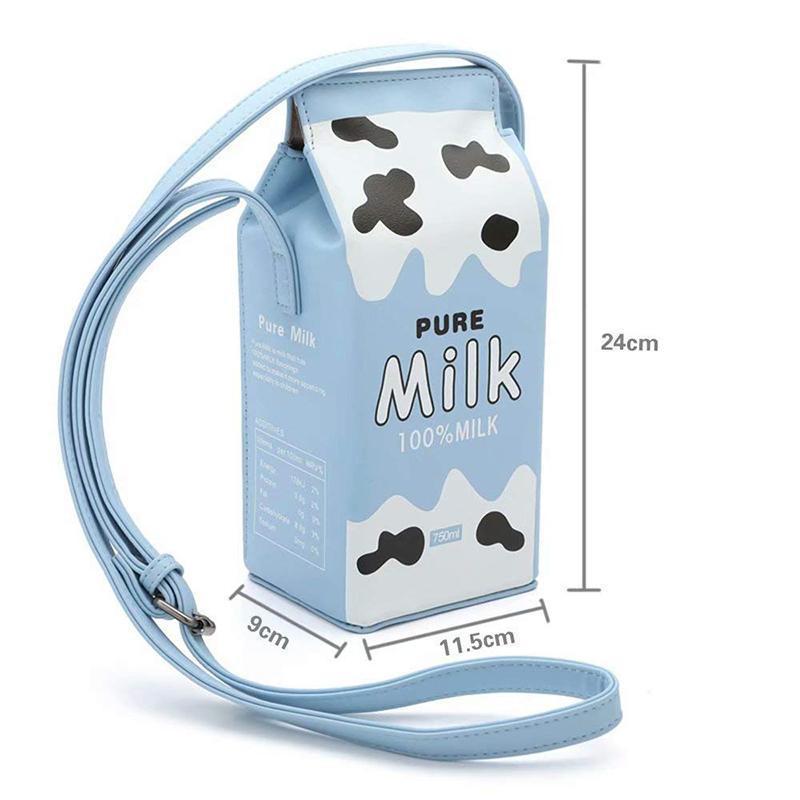 Merryferris™ Cute Milk Box Crossbody Bag / Casual Phone Purse