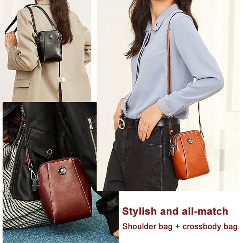Mini Crossbody Bag in Soft Leather